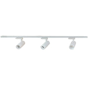 Logik 55 1m Track with 3 x 18W CCT LED Heads Single Phase 3 Wire White