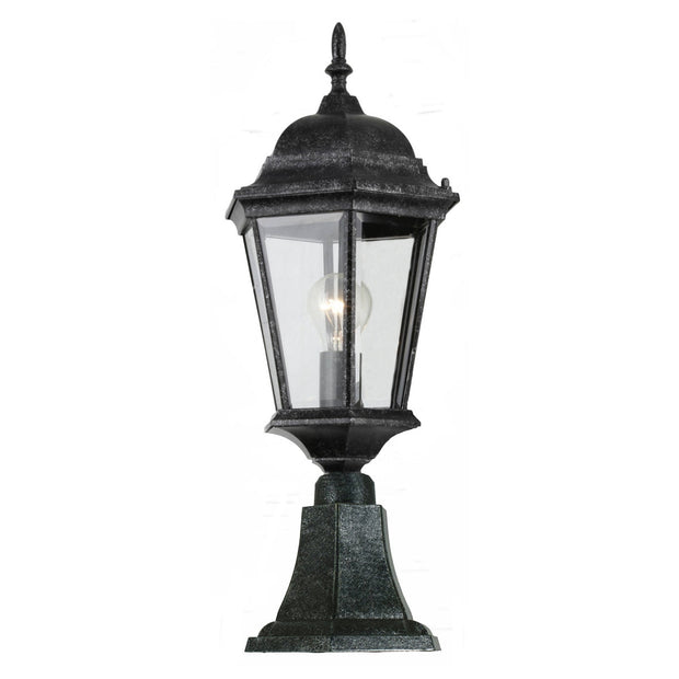 Junction Medium Outdoor Pillar Mount Antique Black