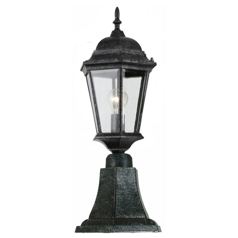 Junction Small Outdoor Pillar Mount Antique Black