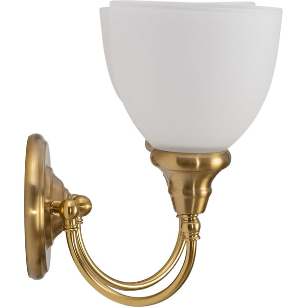 Benson 2 Light Wall Bracket Satin Brass