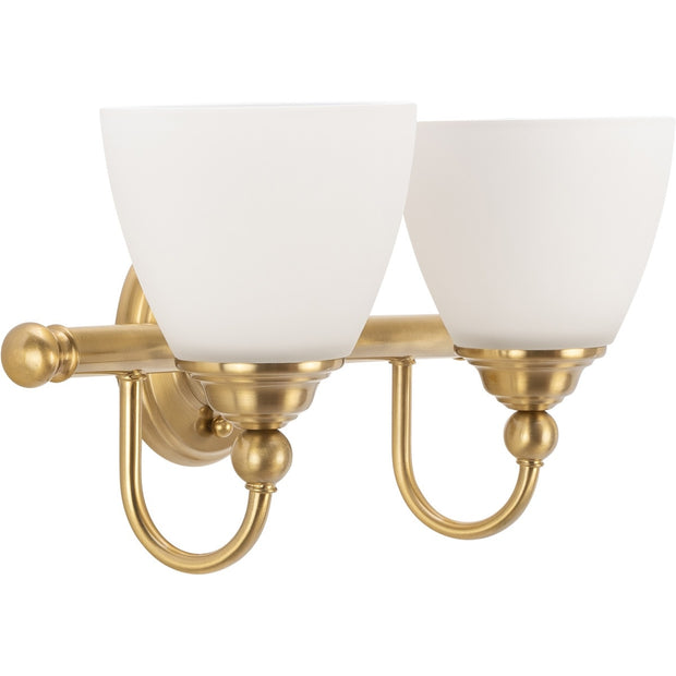 Nova 2 Light Wall Bracket Satin Brass