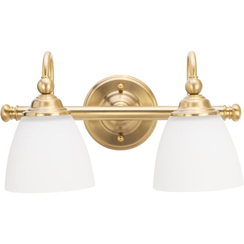 Nova 2 Light Wall Bracket Satin Brass