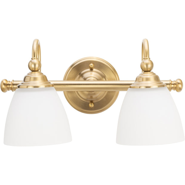 Nova 2 Light Wall Bracket Satin Brass