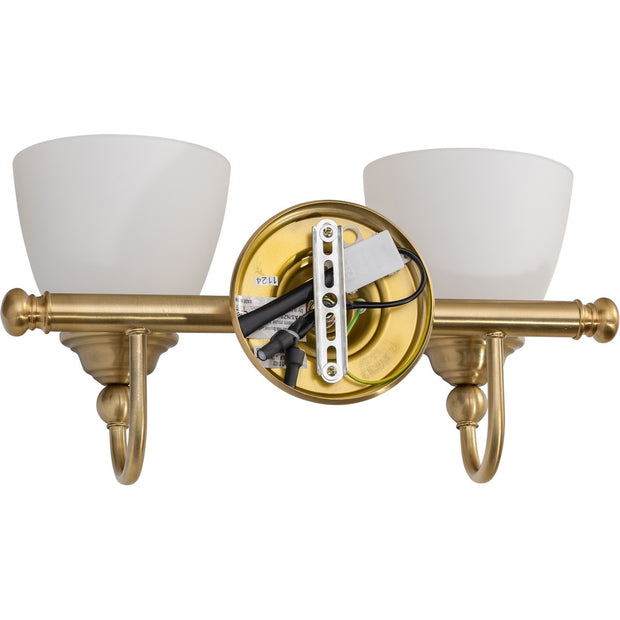Nova 2 Light Wall Bracket Satin Brass