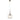 Main Pendant White Cord Brushed Nickel