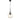 Main Pendant Black Cord Matte Black