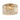 Rotondo Small 30cm Flush 3 Light Crystal Glass Satin Brass