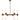 Hepburn 12 Light 6 Arm Pendant Antique Brass