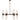 Hepburn 12 Light 6 Arm Pendant Antique Brass