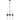 Hepburn 6 Light 3 Arm Pendant Antique Brass