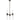 Hepburn 6 Light 3 Arm Pendant Antique Brass