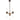 Hepburn 6 Light 3 Arm Pendant Antique Brass