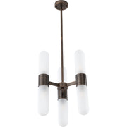 Hepburn 6 Light 3 Arm Pendant Antique Brass