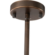 Hepburn 6 Light 3 Arm Pendant Antique Brass