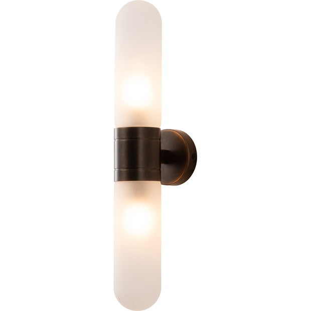 Hepburn Wall Light Antique Brass