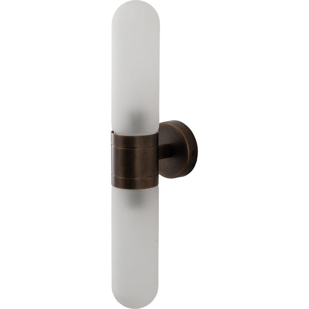 Hepburn Wall Light Antique Brass