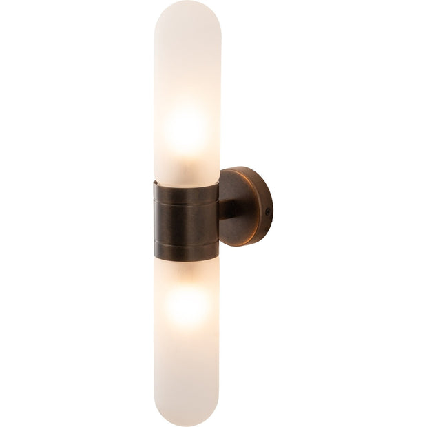 Hepburn Wall Light Antique Brass