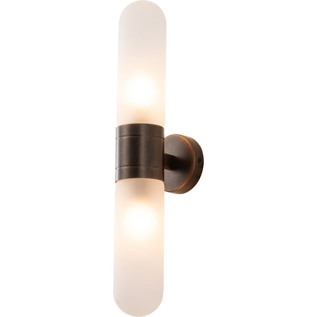 Hepburn Wall Light Antique Brass