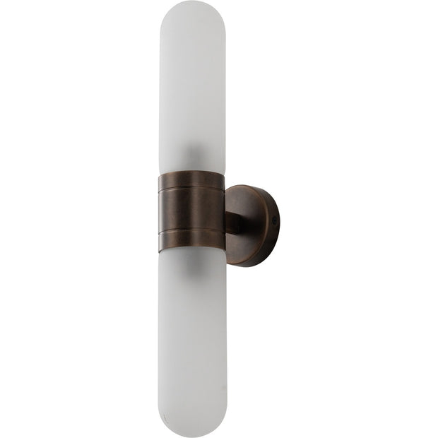 Hepburn Wall Light Antique Brass