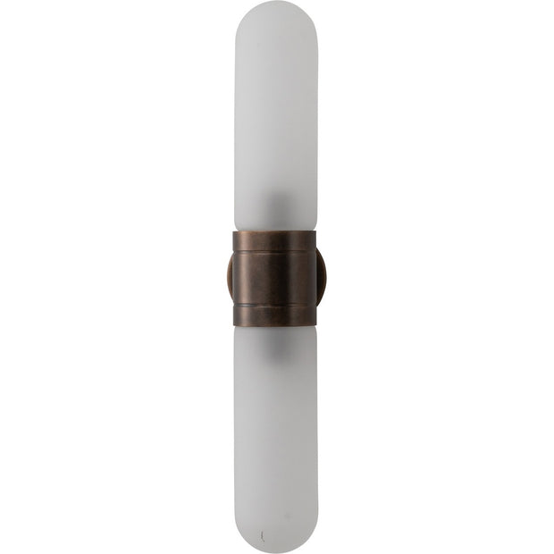 Hepburn Wall Light Antique Brass