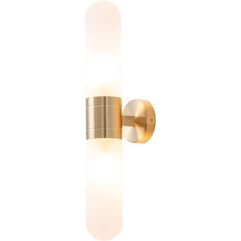 Hepburn Wall Light Satin Brass