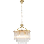 Evangeline Small 45cm 6 Light Chandelier Satin Brass