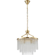Evangeline Small 45cm 6 Light Chandelier Satin Brass