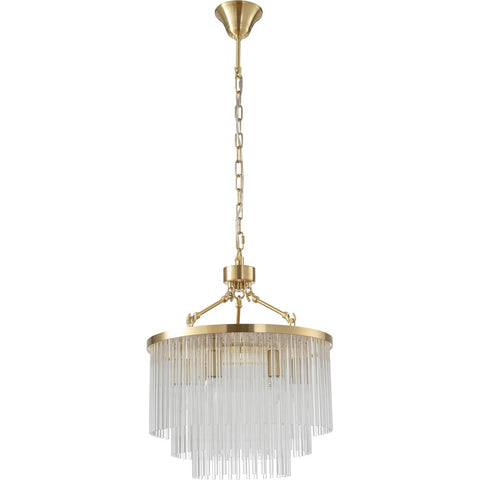 Evangeline Small 45cm 6 Light Chandelier Satin Brass