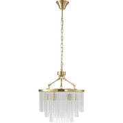 Evangeline Small 45cm 6 Light Chandelier Satin Brass