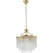 Evangeline Small 45cm 6 Light Chandelier Satin Brass