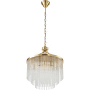 Evangeline Small 45cm 6 Light Chandelier Satin Brass