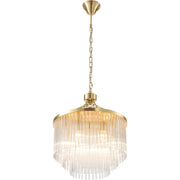 Evangeline Small 45cm 6 Light Chandelier Satin Brass