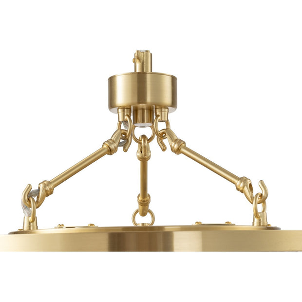 Evangeline Small 45cm 6 Light Chandelier Satin Brass