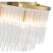Evangeline Small 45cm 6 Light Chandelier Satin Brass