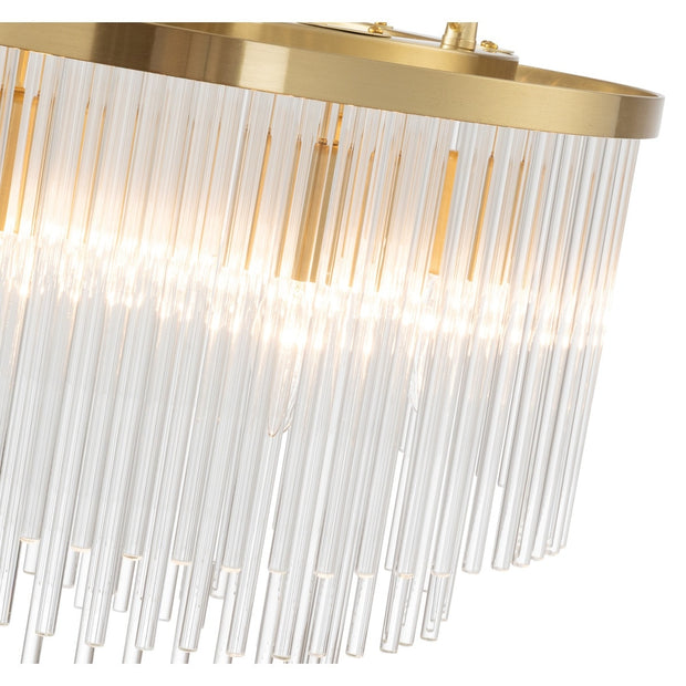 Evangeline Small 45cm 6 Light Chandelier Satin Brass