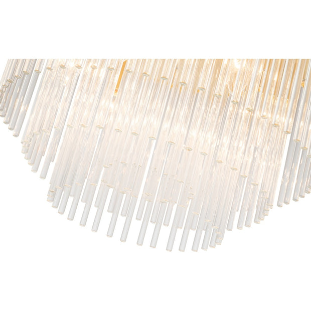Evangeline Small 45cm 6 Light Chandelier Satin Brass