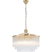 Evangeline Medium 60cm 8 Light Chandelier Satin Brass