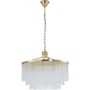 Evangeline Medium 60cm 8 Light Chandelier Satin Brass
