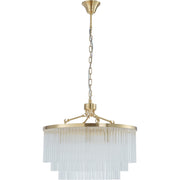 Evangeline Medium 60cm 8 Light Chandelier Satin Brass
