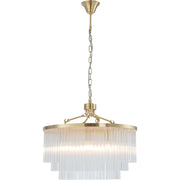 Evangeline Medium 60cm 8 Light Chandelier Satin Brass