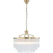 Evangeline Medium 60cm 8 Light Chandelier Satin Brass