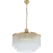Evangeline Medium 60cm 8 Light Chandelier Satin Brass
