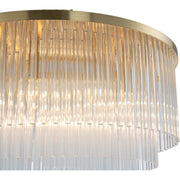 Evangeline Medium 60cm 8 Light Chandelier Satin Brass