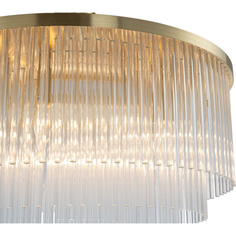 Evangeline Medium 60cm 8 Light Chandelier Satin Brass
