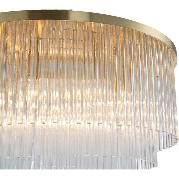 Evangeline Medium 60cm 8 Light Chandelier Satin Brass