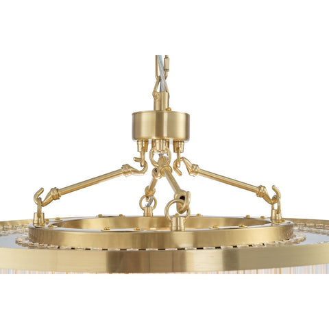 Evangeline Medium 60cm 8 Light Chandelier Satin Brass