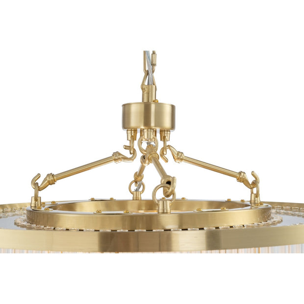 Evangeline Medium 60cm 8 Light Chandelier Satin Brass