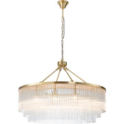 Evangeline Large 90cm 12 Light Chandelier Satin Brass