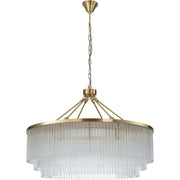 Evangeline Large 90cm 12 Light Chandelier Satin Brass