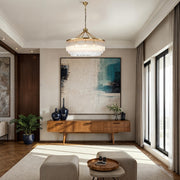 Evangeline Large 90cm 12 Light Chandelier Satin Brass